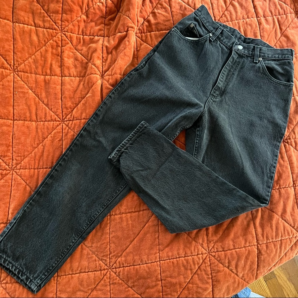Vintage Lee Black High Waisted Mom Jeans